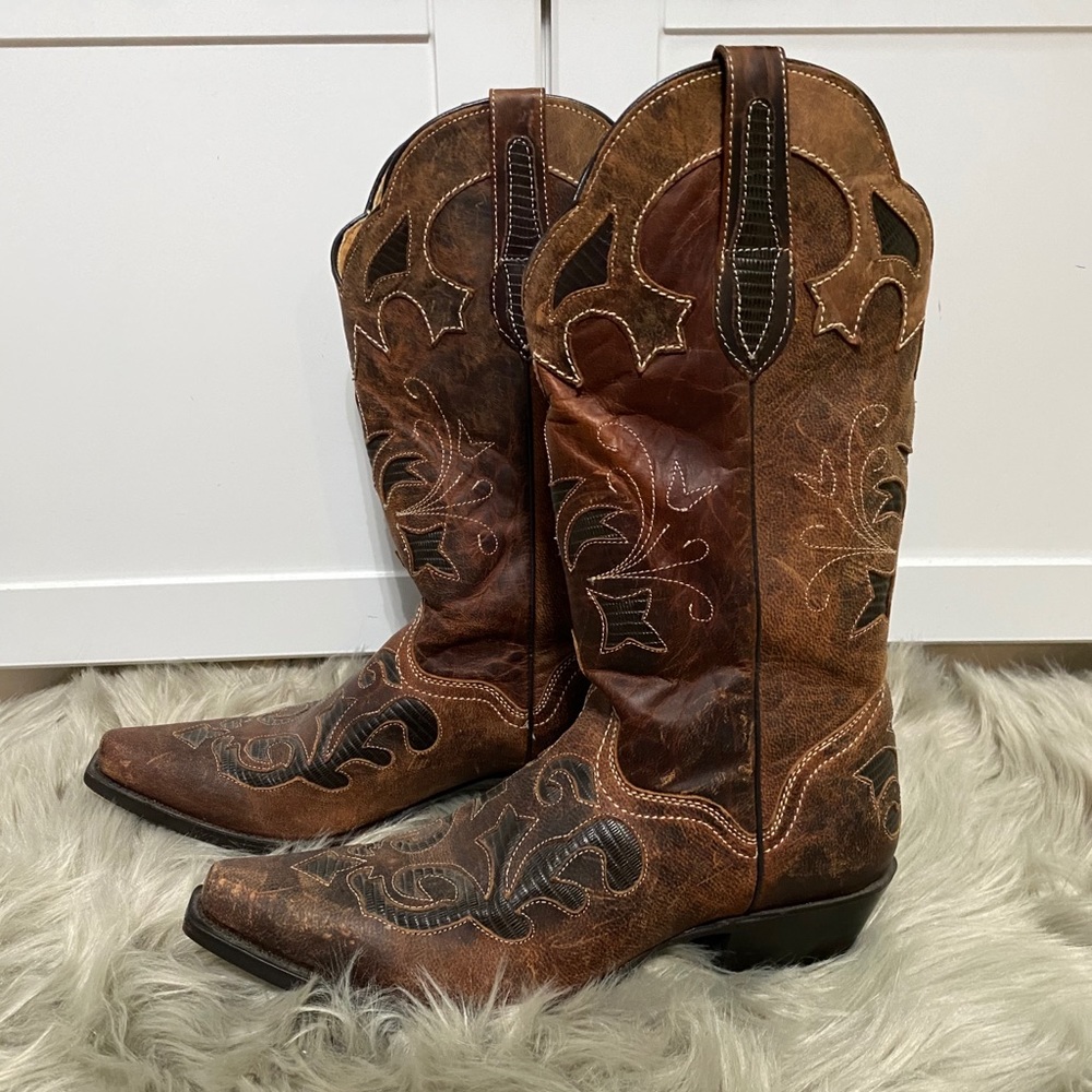 JB Dillion Leather Women’s Western Cowgirl Boots
